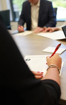 Conference Table Laptop Paper